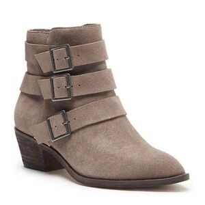 Sole Society Taupe Nelmaeya Suede Boots size 7